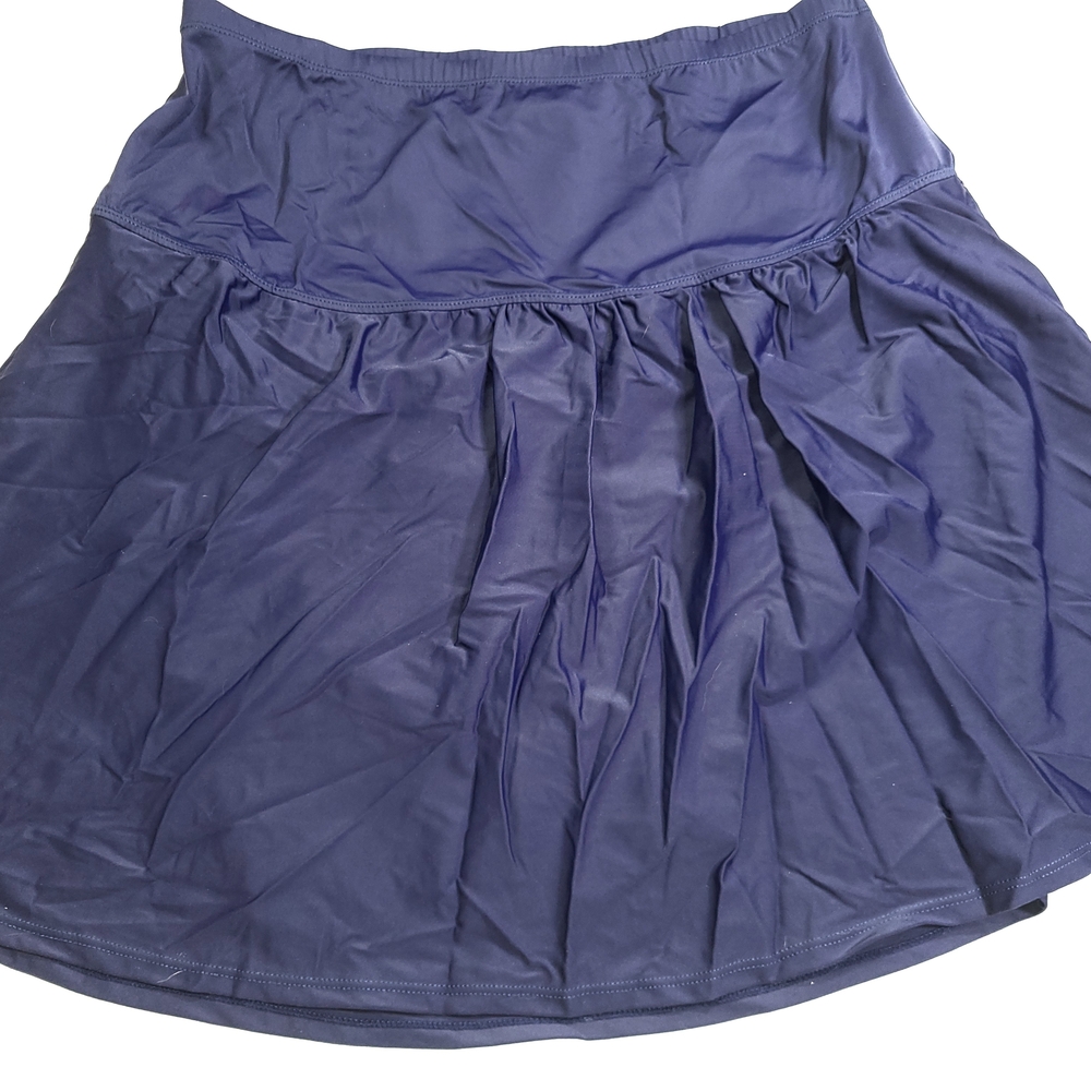 Island Escape Navy Women's Swim Skirt Swimsuit Bottoms Size Plus 24W Nwt
